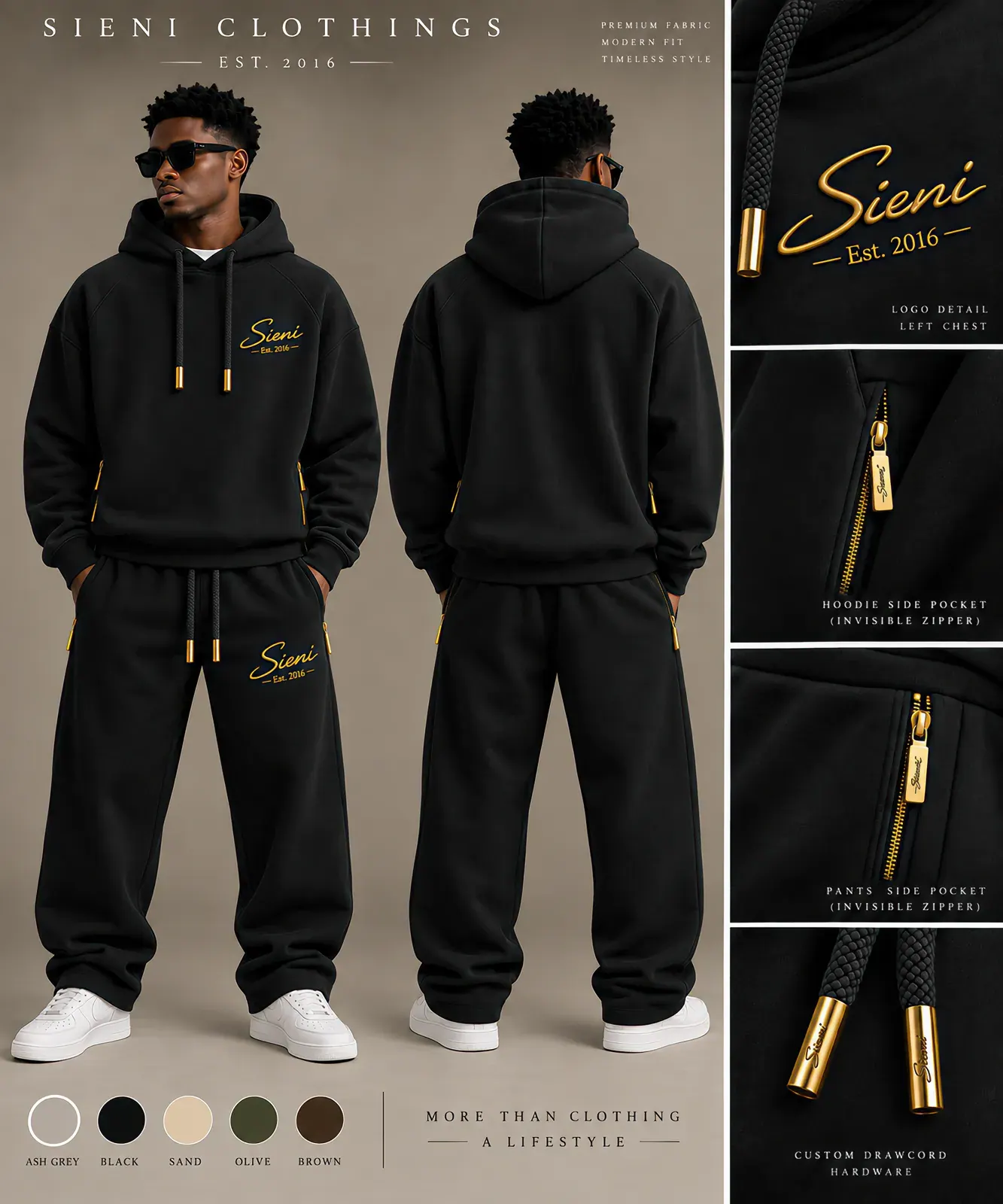 Signature Tracksuit in Black